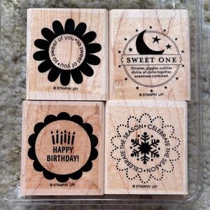 Stampin' Up! So Many Scallops wooden rubber Stamps
